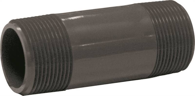 GENOVA USA Genova P-114-3 Pipe Nipple, 1-1/4 in, MIP x MIP, PVC, Gray, SCH 80 Schedule, 3 in L PLUMBING, HEATING & VENTILATION GENOVA USA
