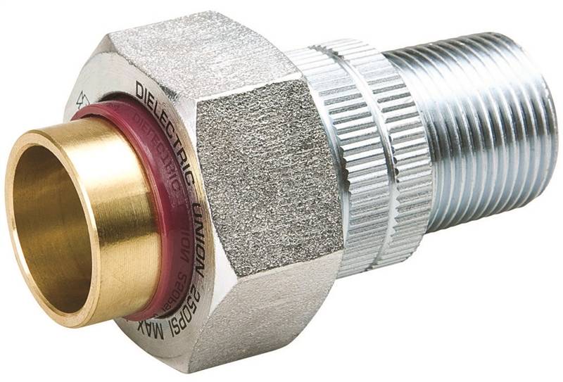 B & K INDUSTRIES B & K 167-004NL Pipe Union, 3/4 in, MIP x Sweat, Brass, 250 psi Pressure PLUMBING, HEATING & VENTILATION B & K INDUSTRIES