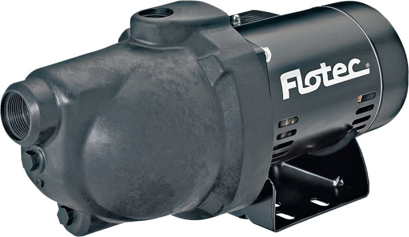 FLOTEC Flotec FP4012-10 Jet Pump, 9.4 A, 115/230 V, 0.5 hp, 1-1/4 in Suction, 1 in Discharge Connection, 25 ft Max Head, 8 gpm PLUMBING, HEATING & VENTILATION FLOTEC