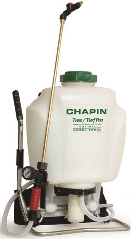 CHAPIN Chapin 62000 Backpack Sprayer, 4 gal Tank, Polypropylene Tank, 25 ft Horizontal, 23 ft Vertical Spray Range