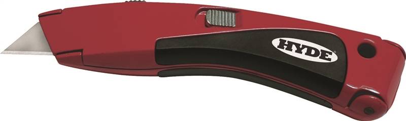 HYDE Hyde MAXXGRIP 42081 Utility Knife, Carbon Steel Blade, Curved Handle, Red Handle TOOLS HYDE