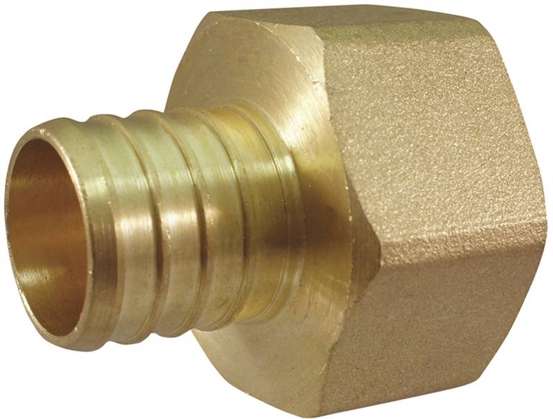 APOLLO Apollo APXFA11 Pipe Adapter, 1 in, PEX x FPT, PEX-B, Brass, 200 psi Pressure PLUMBING, HEATING & VENTILATION APOLLO