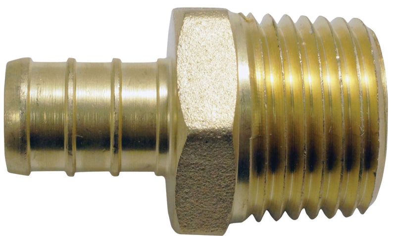 APOLLO Apollo APXMA1212 Pipe Adapter, 1/2 in, PEX x MPT, Brass, 200 psi Pressure, 48/CT PLUMBING, HEATING & VENTILATION APOLLO