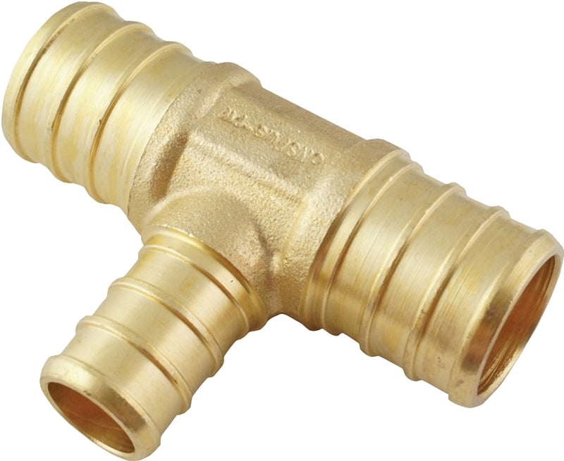 APOLLO Apollo APXT3434125PK Tube Tee, 3/4 x 3/4 x 1/2 in, PEX-B PLUMBING, HEATING & VENTILATION APOLLO