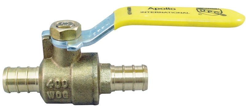APOLLO Apollo APXV1212 Ball Valve, 1/2 x 1/2 in Connection, Crimp, Brass Body