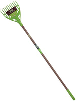 AMES Ames 2915900 Shrub Rake, 65-1/8 in OAL, 11-Tine, Polypropylene Tine, Steel Handle, Cushion-Grip Handle, 60 in L Handle