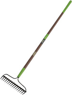 AMES Ames 28252100 Bow Rake, 3-5/8 in L Head, 15-3/4 in W Head, 16-Tine, Steel Tine, Steel Head, 57-1/2 in L Handle LAWN & GARDEN AMES