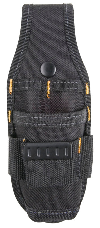 HULTAFORS CLC Tool Works Series 1518 Knife/Plier Holder, Polyester, Black, 2 in W, 8-1/4 in H, 3-1/4 in D