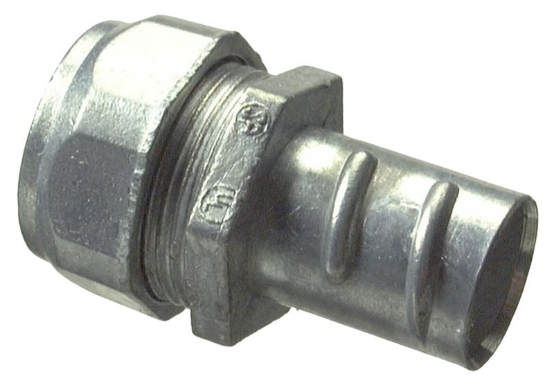 HALEX Halex 04905B Combination Conduit Coupling, 1/2 in Compression, 1 in OD, Zinc-Plated ELECTRICAL HALEX