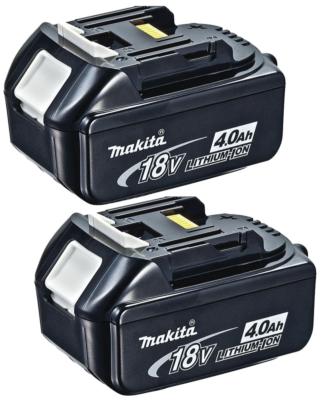 MAKITA Makita BL1840B-2 Lithium Battery, 18 V Battery, 4 Ah, 40 min Charging, 2/PK