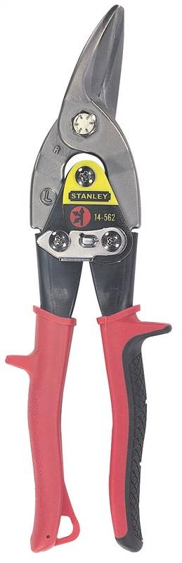 STANLEY TOOLS STANLEY FMHT73755/14-562 Aviation Snip, 12 in OAL, 1-9/5 in L Cut, Left Cut, Steel Blade, Cushion-Grip Handle