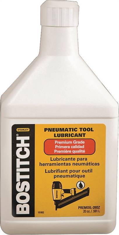 BOSTITCH Bostitch PREMOIL-20OZ Pneumatic Tool Lubricant, 20, 20 oz Bottle