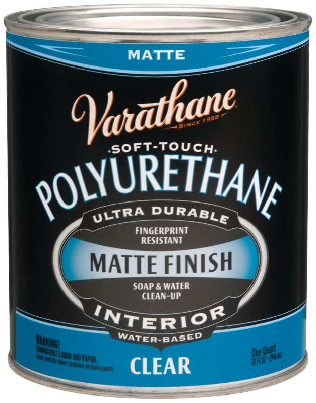 VARATHANE Varathane 262074 Polyurethane, Liquid, Clear, 1 qt, Can PAINT VARATHANE