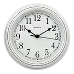 WESTCLOX Westclox 46994A Clock, 8-1/2 in Dia, Round, White Frame, Plastic Clock Face, Analog HOUSEWARES WESTCLOX