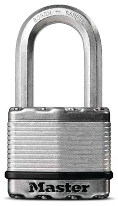 MASTER LOCK Master Lock Magnum Series M5XKADLHCCSEN Padlock, Keyed Alike Key, 3/8 in Dia Shackle, 2 in H Shackle, Zinc, 2 in W Body