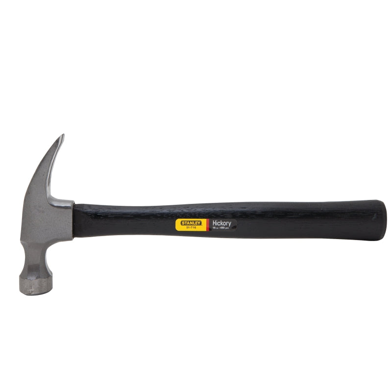 STANLEY STANLEY 51-716 Nail Hammer, 16 oz Head, Rip Claw, Smooth Head, HCS Head, 12-3/4 in OAL