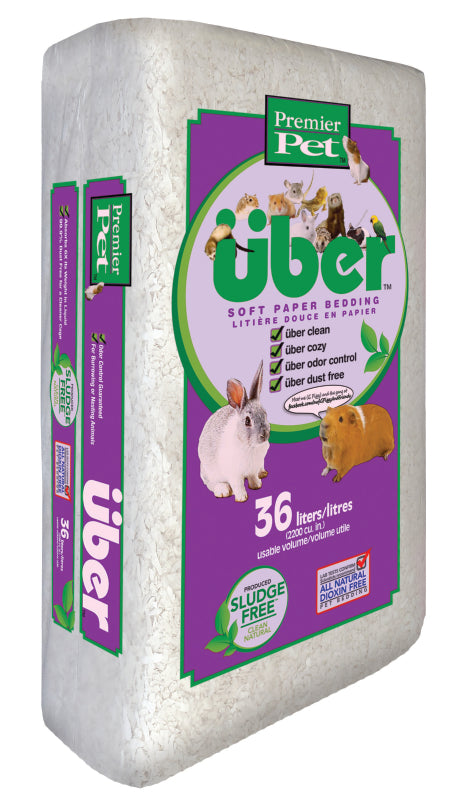 PET PICKS Premier Pet Uber Series 80500PWUB Pet Bedding, White, 36 L HARDWARE & FARM SUPPLIES PET PICKS