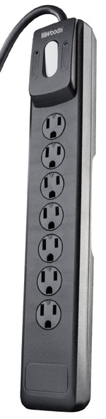 WOODS Woods 41496 Surge Protector, 7 -Outlet, 1440 J Energy, Black
