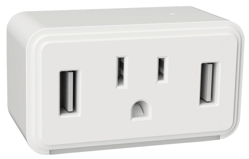 WESTEK AmerTac Cube Series NL-CUBE-W Outlet Night Light, 120 V, 1875 W, LED Lamp, Warm White Light, 1 Lumens, 3000 K Color Temp ELECTRICAL WESTEK