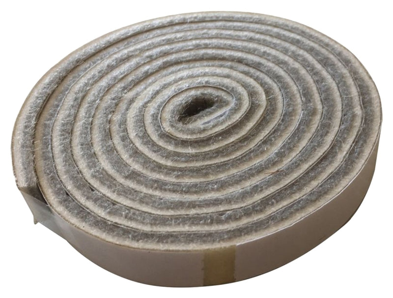 SHEPHERD Shepherd Hardware 6710 Commercial Strip, Felt, Beige, 58 in L, 1/2 in W, Roll HARDWARE & FARM SUPPLIES SHEPHERD