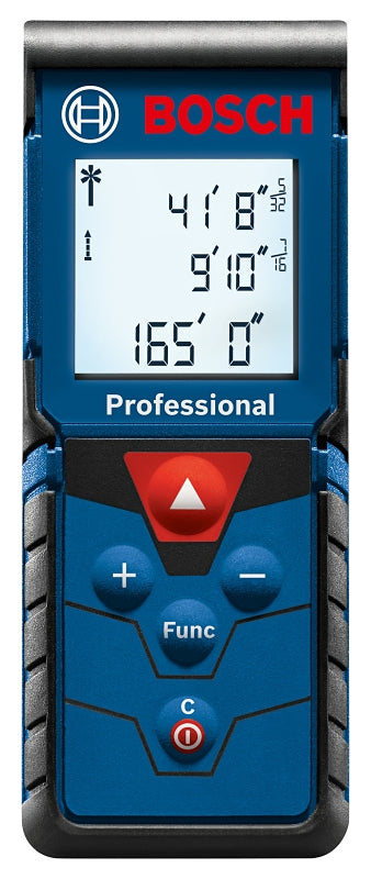 S-B POWER TOOL Bosch BLAZE Pro Series GLM165-40 Laser Measure, 165 ft, +/-1/16 in Accuracy