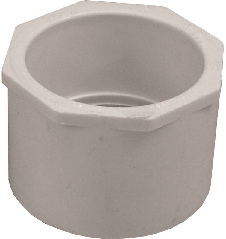 IPEX USA LLC-CANPLAS IPEX 035667 Reducer Bushing, 2-1/2 x 2 in, Spigot x Socket, PVC, White, SCH 40 Schedule LAWN & GARDEN IPEX USA LLC-CANPLAS
