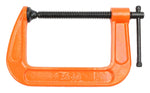 PONY Pony 2640 Classic C-Clamp, 800 lb Clamping, 4 in Max Opening Size, 3 in D Throat, Ductile Iron Body, Orange Body TOOLS PONY
