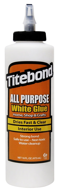 TITEBOND Titebond 5034 All-Purpose Glue, White, 16 oz Bottle AUTOMOTIVE TITEBOND