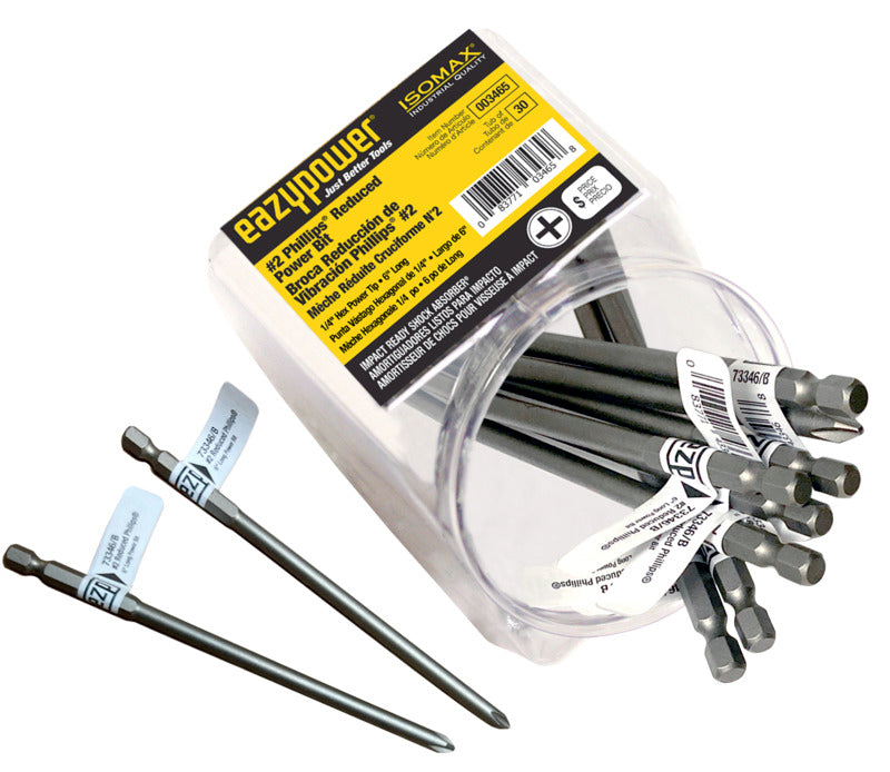 EAZYPOWER Eazypower 3465 Power Bit, #2 Drive, Phillips Drive, 6 in L TOOLS EAZYPOWER