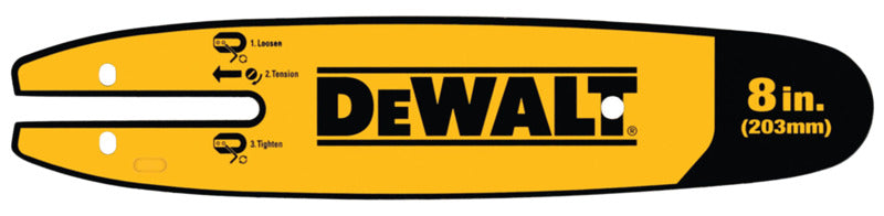 DEWALT DEWALT DWZCSB8 Pole Saw Replacement Bar, 8 in L Bar, 0.043 in, 3/8 in TPI/Pitch