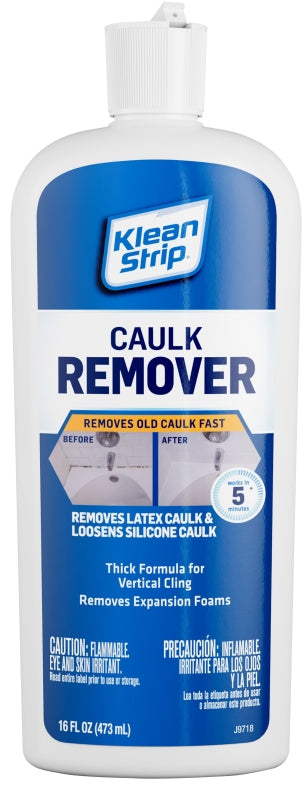 KLEAN STRIP Klean Strip EKCR675 Caulk Remover, Liquid, Solvent-Like, White, 16 fl-oz CLEANING & JANITORIAL SUPPLIES KLEAN STRIP