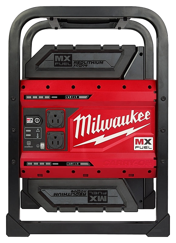 MILWAUKEE Milwaukee MX CARRY-ON MXF002-2XC Power Supply, 120 V Input, 120 V Output, 1800 to 3600 W, 2-Outlet OUTDOOR LIVING & POWER EQUIPMENT MILWAUKEE