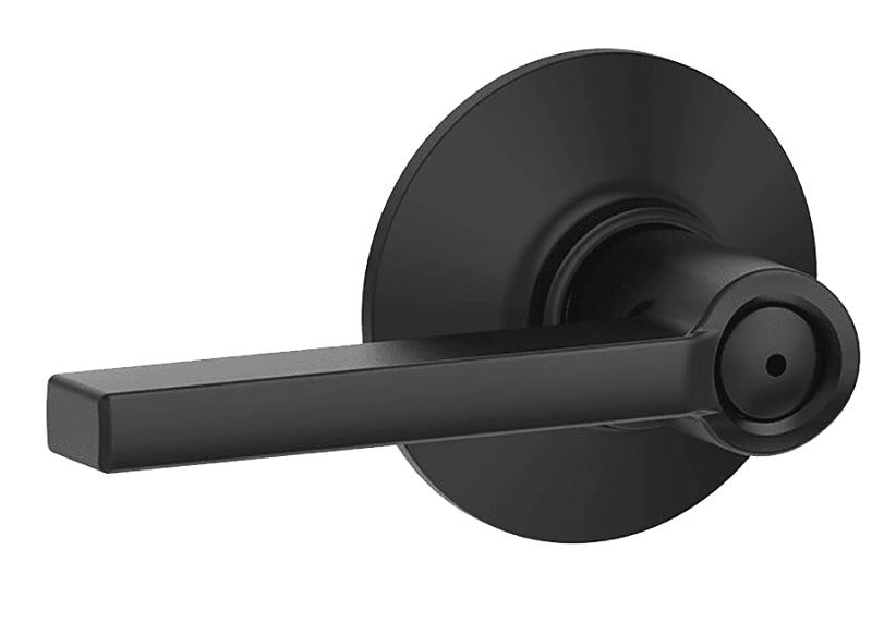 SCHLAGE LOCK Schlage F Series F40 LAT 622 Privacy Lever, Matte Black, Brass/Zinc, Residential, Reversible Hand, AAA Grade HARDWARE & FARM SUPPLIES SCHLAGE LOCK