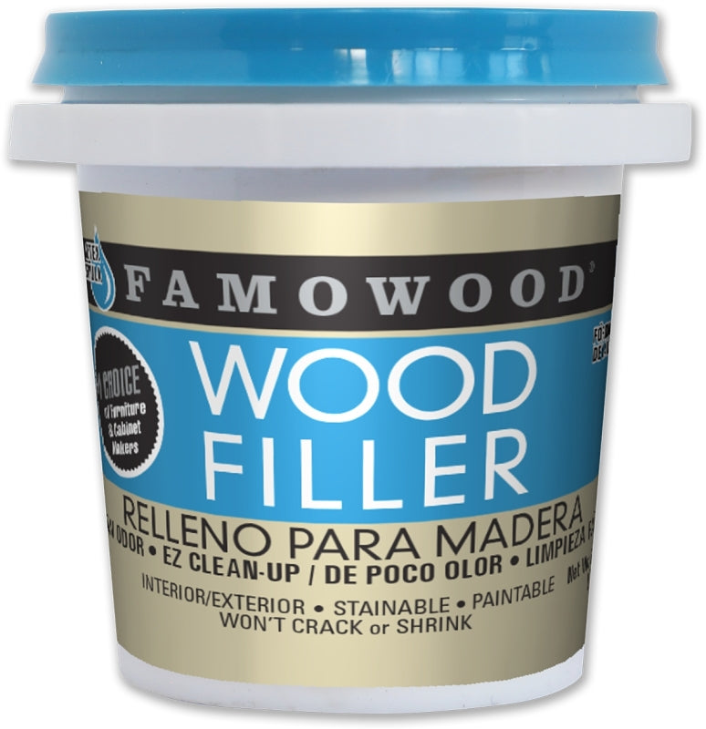 FAMOWOOD Famowood 40042126 Wood Filler, Paste, Natural, 0.25 pt PAINT FAMOWOOD