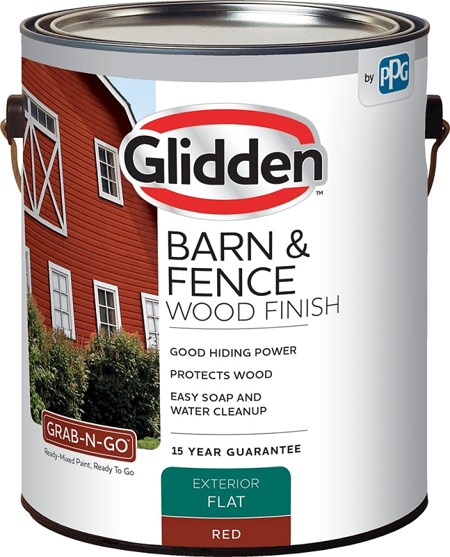 GLIDDEN Glidden GRAB-N-GO 4099F/01 Wood Stain, Red, Liquid, 1 gal AUTOMOTIVE GLIDDEN