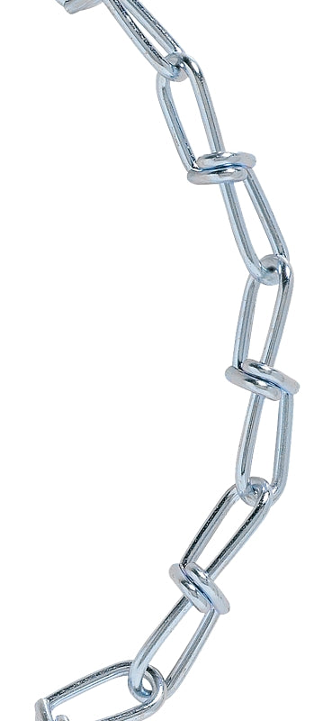 BARON Baron 7262 Double Loop Chain, #1, 125 ft L, 155 lb Working Load, Zinc