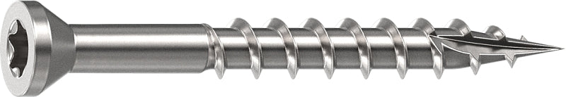 CAMO Camo 0350100 Deck Screw, 0.163 in Thread, 1-5/8 in L, Trim Head, Star Drive, Sharp, Type-17 Point, 305 Stainless Steel HARDWARE & FARM SUPPLIES CAMO