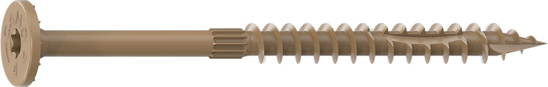 CAMO Camo 0360204 Structural Screw, 1/4 in Thread, 4 in L, Flat Head, Star Drive, Sharp Point, PROTECH Ultra 4 Coated, 50 HARDWARE & FARM SUPPLIES CAMO