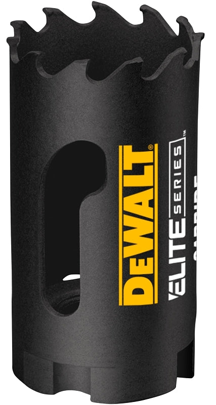 DEWALT DEWALT ELITE Series DAH3114 Hole Saw, 1-1/4 in Dia, 1-3/4 in D Cutting, 1/2 in Arbor, 3 TPI, Carbide Cutting Edge TOOLS DEWALT