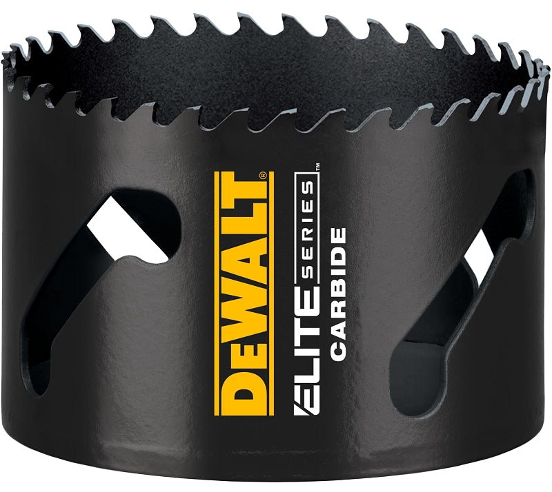 DEWALT DEWALT ELITE Series DAH33 Hole Saw, 3 in Dia, 1-3/4 in D Cutting, 1/2 in Arbor, 3 TPI, Carbide Cutting Edge TOOLS DEWALT