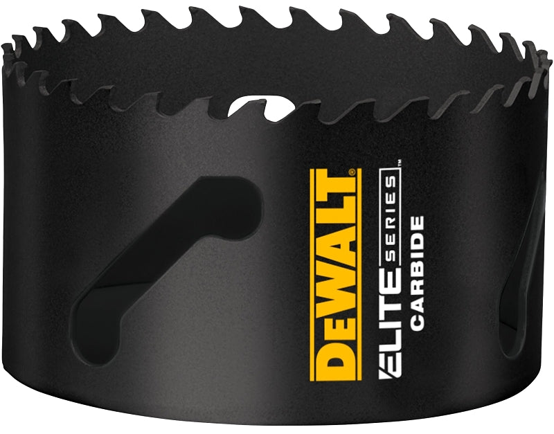 DEWALT DEWALT ELITE Series DAH3358 Hole Saw, 3-5/8 in Dia, 1-3/4 in D Cutting, 1/2 in Arbor, 3 TPI, Carbide Cutting Edge TOOLS DEWALT