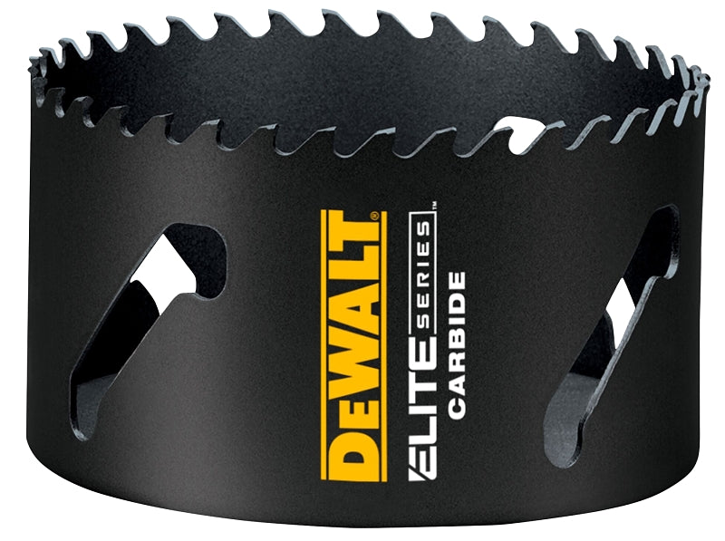 DEWALT DEWALT ELITE Series DAH3412 Hole Saw, 4-1/2 in Dia, 1-3/4 in D Cutting, 1/2 in Arbor, 3 TPI, Carbide Cutting Edge TOOLS DEWALT