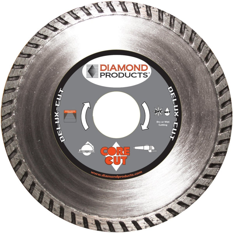 DIAMOND PRODUCTS Diamond Products 21134 Circular Blade, 4-1/2 in Dia, 7/8 in Arbor, Diamond Cutting Edge TOOLS DIAMOND PRODUCTS