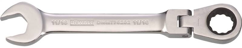 DEWALT DEWALT DWMT75202OSP Combination Wrench, SAE, 11/16 in Head, 7-15/32 in L, 12-Point, Steel, Chrome-Plated TOOLS DEWALT