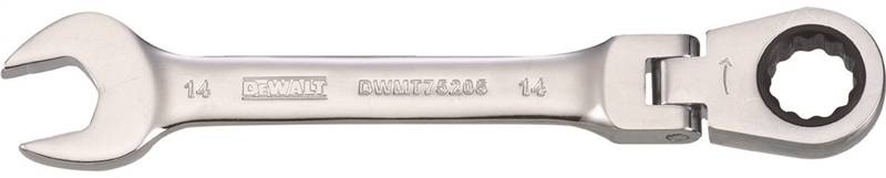 DEWALT DEWALT DWMT75205OSP Combination Wrench, Metric, 14 mm Head, 6-9/32 in L, 12-Point, Steel, Chrome-Plated TOOLS DEWALT