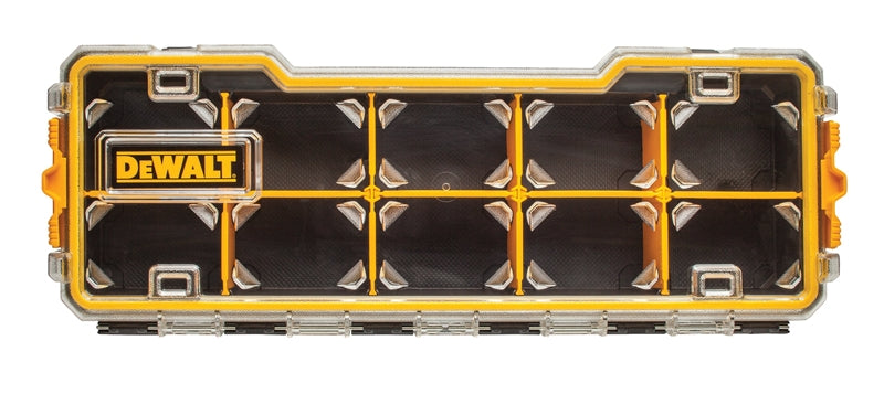 DEWALT DEWALT DWST14835 Pro Organizer, 17-5/8 in L, 6-5/8 in W, 2-7/8 in H, 10-Compartment, Polycarbonate, Black TOOLS DEWALT