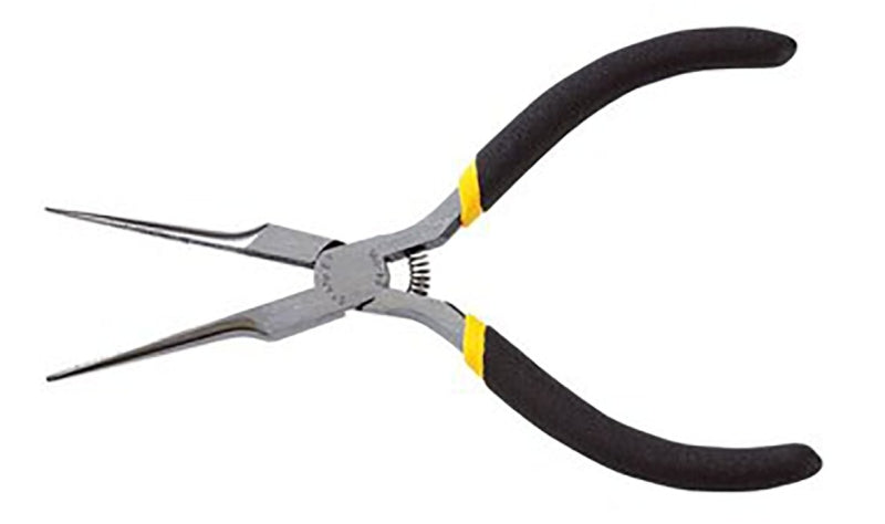 STANLEY STANLEY 84-096 Nose Plier, 6 in OAL, Black Handle, Double-Dipped Handle, 1/8 in W Tip TOOLS STANLEY