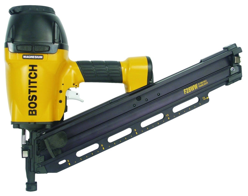 BOSTITCH Bostitch F28WW Framing Nailer, 100 Magazine, 28 deg Collation, Wire Weld Collation, 0.075 cfm/Shot Air
