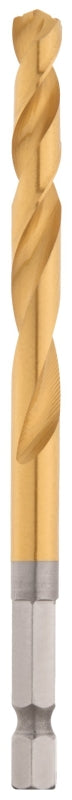 MILWAUKEE Milwaukee SHOCKWAVE 48-89-4615 Impact Drill Bit, 9/32 in Dia, 4-1/4 in OAL, Twist Flute, 1/4 in Dia Shank, Hex Shank TOOLS MILWAUKEE