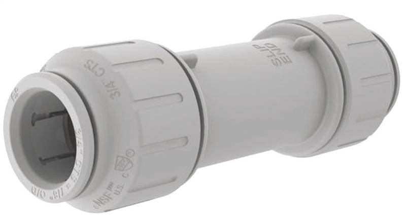 SHARKBITE John Guest 1/2SCP Connector, 1/2 in, CTS x Slip, PEX, 160 psi Pressure PLUMBING, HEATING & VENTILATION SHARKBITE